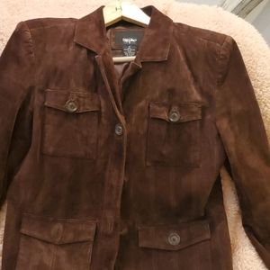 Vintage Mossimo chocolate suede  size M